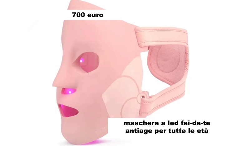 Maschera a led per trattamento antiage